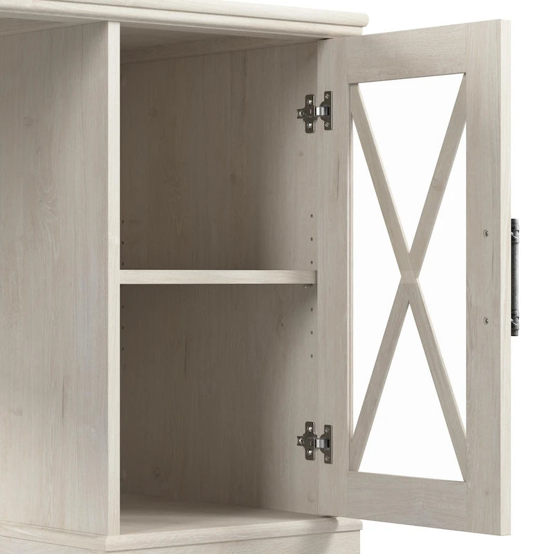 Seitlicher Aktenschrank mit 2 Schubladen und Regalböden