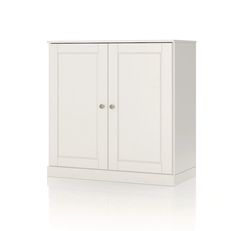 32" Solid Wood Bathroom Cabinet with Solid Doors and Adjustable Shelves