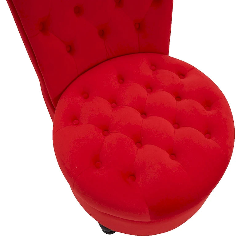 Ensemble de 2 fauteuils royaux de type trône, rembourrage épais et pieds en bois d’hévéa