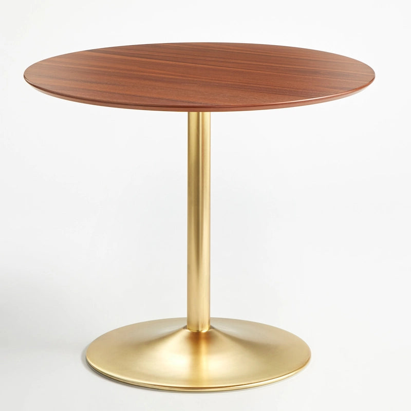 Table à manger ronde avec piètement en métal – Plusieurs finitions disponibles