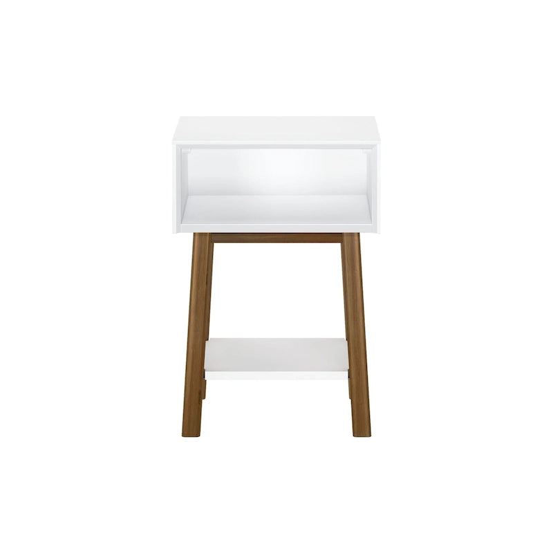 Table de chevet à casiers moderne, style mi-siècle