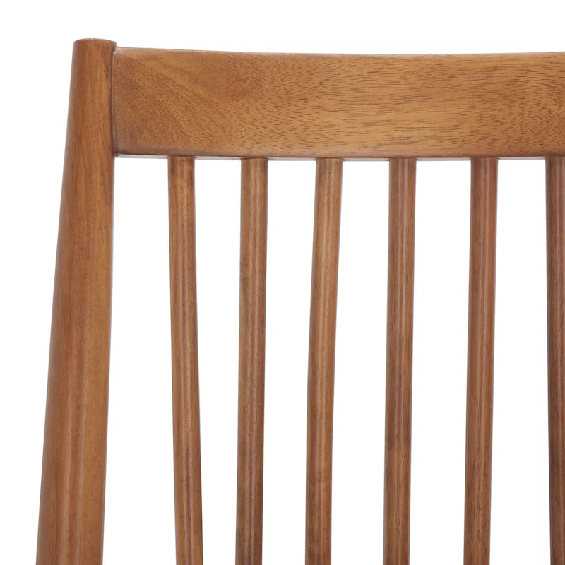 Schwarzes Spindel-Esszimmerstuhl-Set aus 2 Stühlen mit Beinen aus Massivholz im klassischen Stil