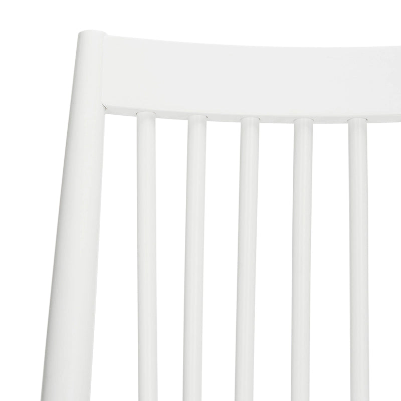 Schwarzes Spindel-Esszimmerstuhl-Set aus 2 Stühlen mit Beinen aus Massivholz im klassischen Stil