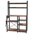 Scaffale da cucina per panificatori con presa elettrica e cestino in filo metallico