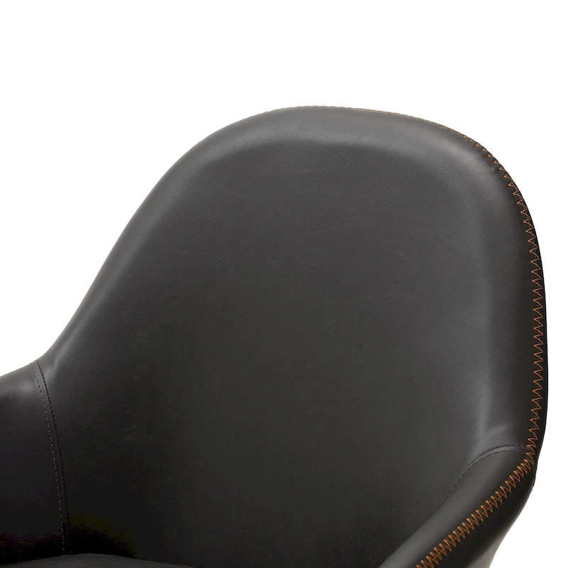 Set aus 2/4/6 modernen Akzent-Esszimmerstühlen aus Kunstleder im Mid-Century-Stil