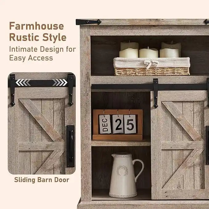 Farmhouse Bathroom Floor Cabinet Small Storage Cabinet for Bathroom