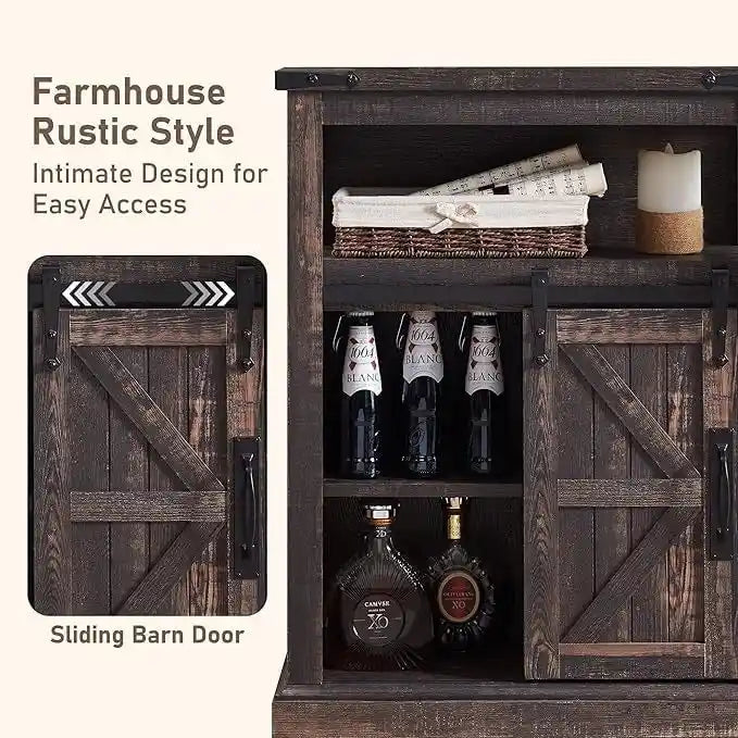 Farmhouse Bathroom Floor Cabinet Small Storage Cabinet for Bathroom