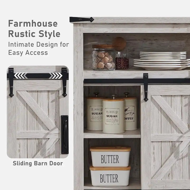 Farmhouse Bathroom Floor Cabinet Small Storage Cabinet for Bathroom