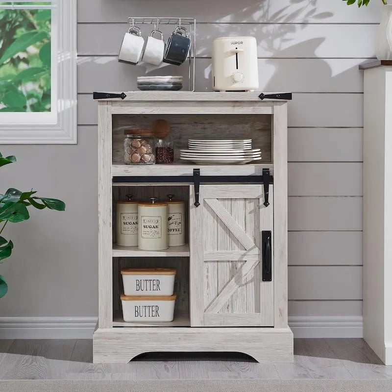 Farmhouse Bathroom Floor Cabinet Small Storage Cabinet for Bathroom